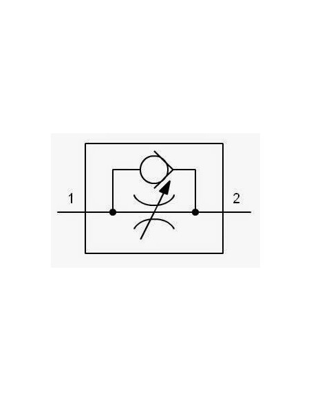 REGULADORA CAUDAL UNIDIRECCIONAL 1/4