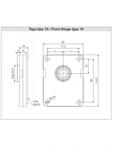 Bomba engranajes doble 36+9 lts 1PLD36-9DE10B