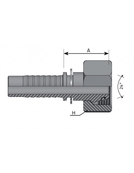 HEMBRA GIRATORIA METRICA SERIE PESADA COLA ITALIANA
