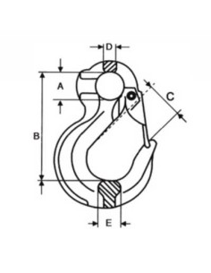 GANCHO PESTILLO SEGURIDAD 3TN 2