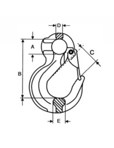 GANCHO PESTILLO SEGURIDAD 3TN