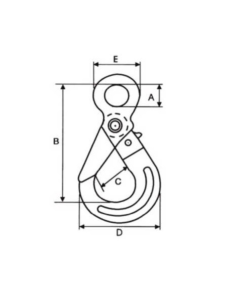 GANCHO ALTA SEGURIDAD FIJO 5.4TN PGS4000