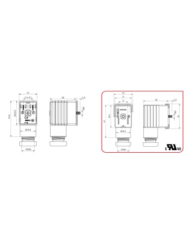 CONECTOR STANDARD 22mm FORMA INDUSTRIAL