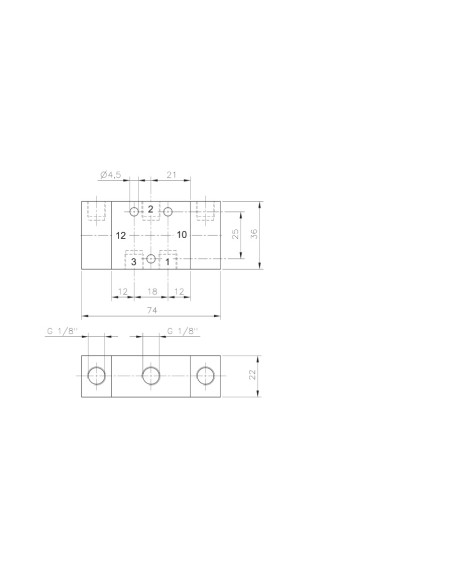 Válvula Acc Neumático Biestable 3/2