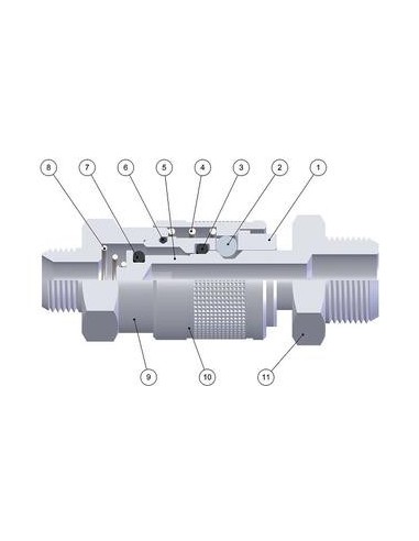 ENCHUFE HEMBRA ROSCA HEMBRA SERIE 110 1/4\"