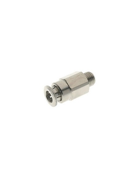 RACOR RECTO MACHO CONICO PARA TUBO Ø 6MM
